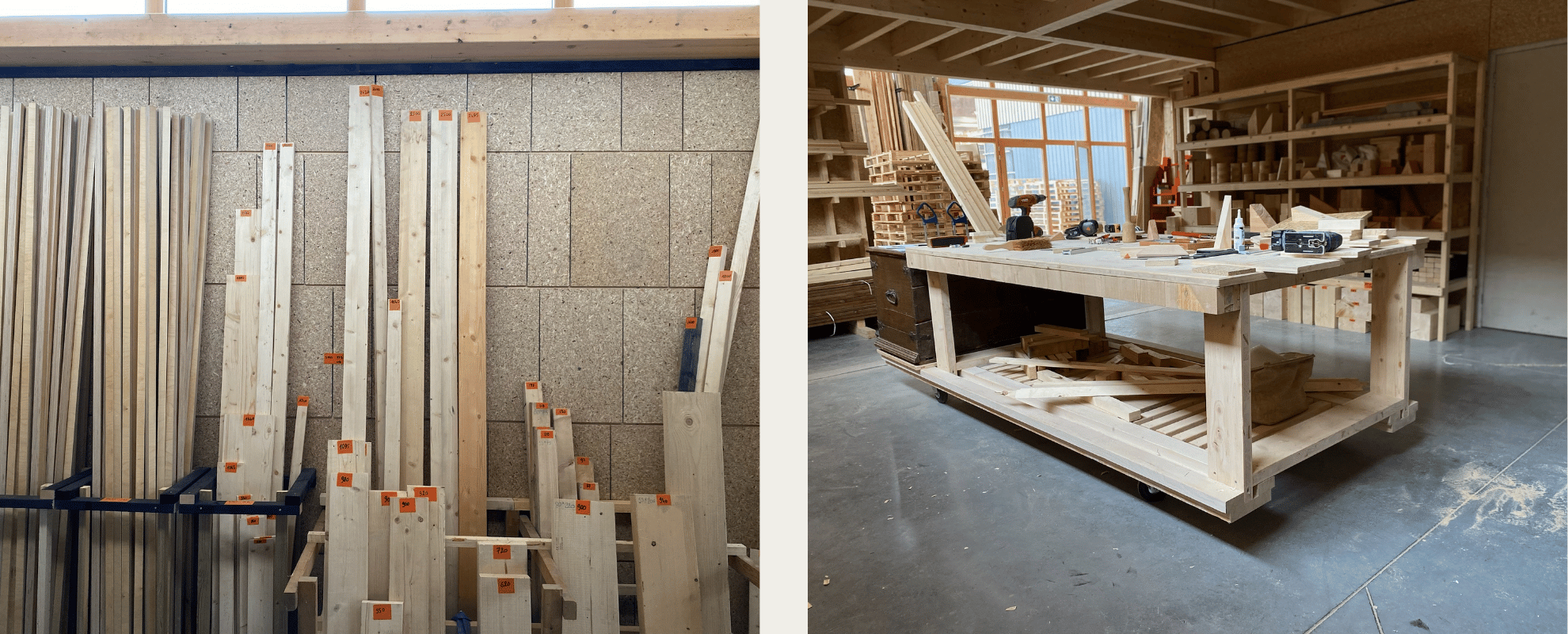 Le chutier, réemploi de chutes de bois