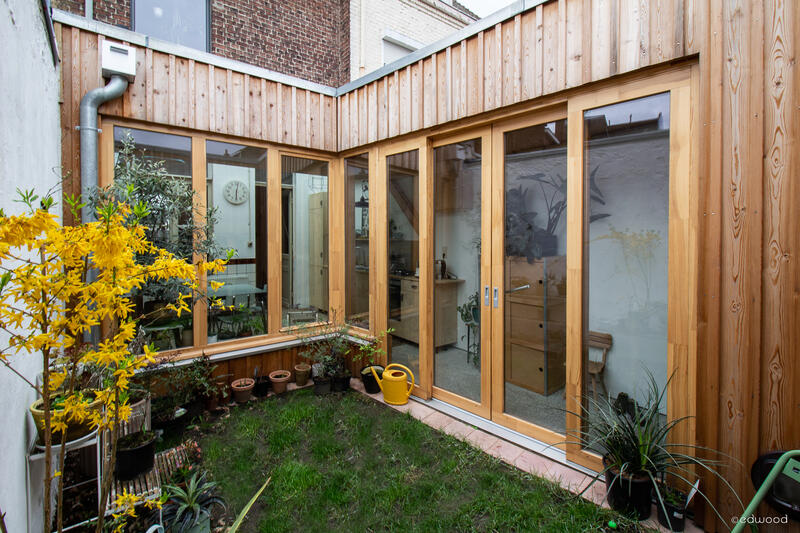 extension bois - patio